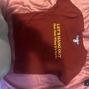 Urban outfitters burgundy top cropped